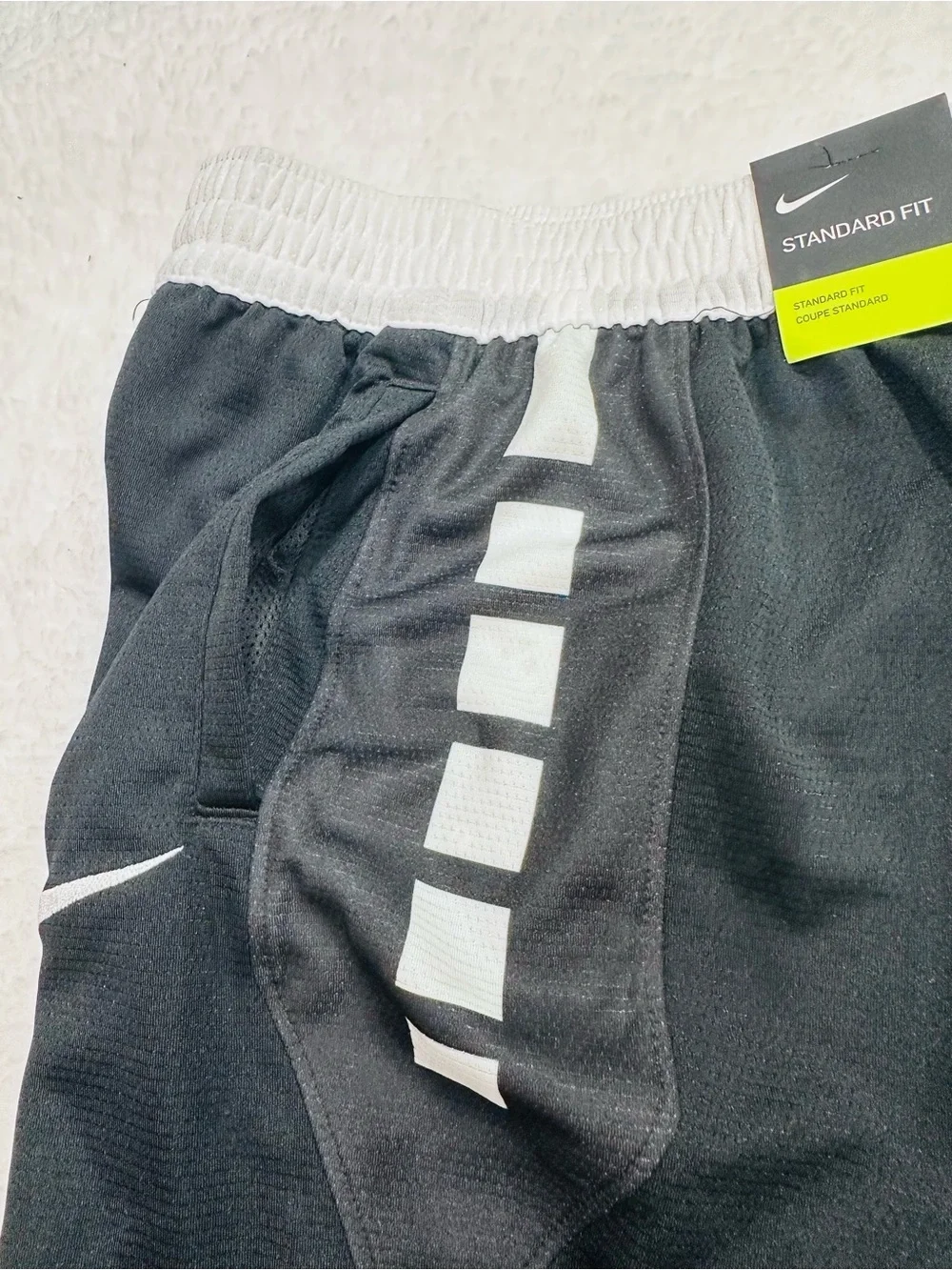 Boy’s Nike Black and White Shorts